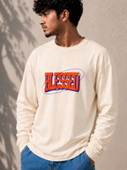 HOSANNA | Blessed Full Sleeve T-Shirt – Ivory Cream