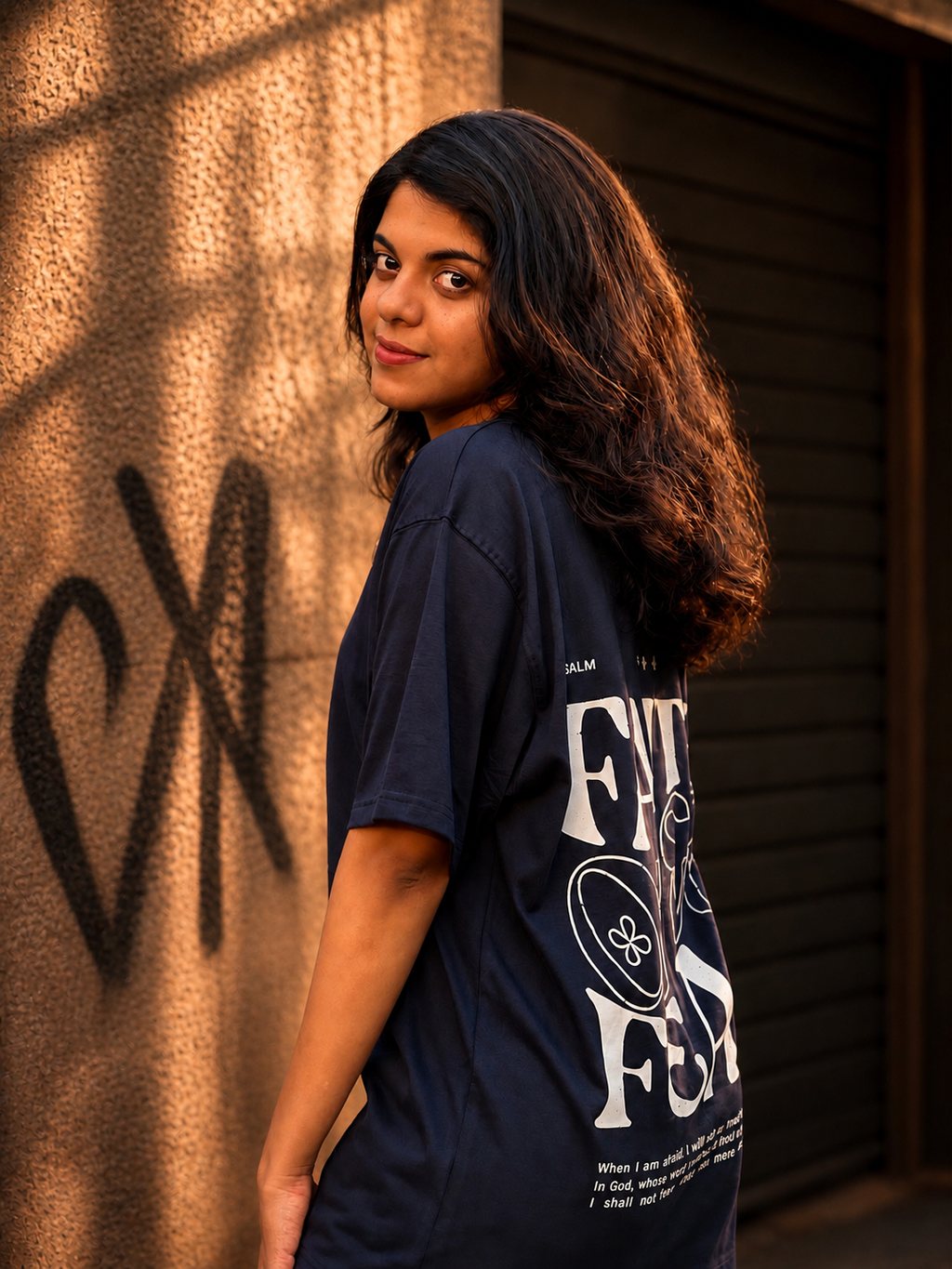 Faith Over Fear Oversized T-Shirt | Psalm 56:3-4